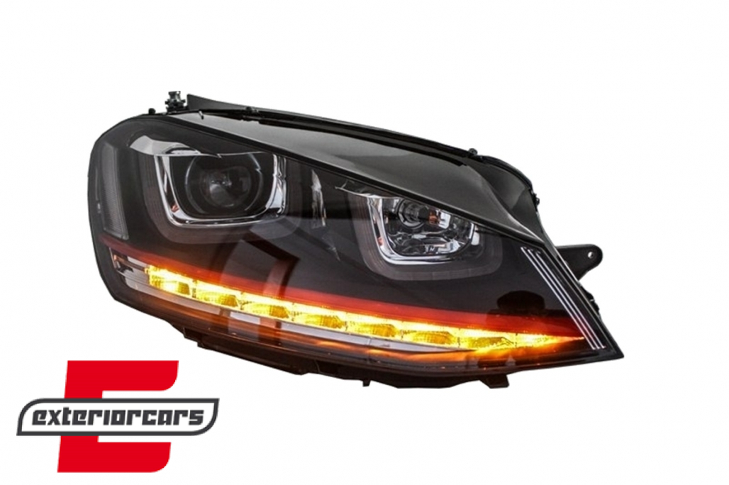 Prednja svjetla 3D LED DRL SEQ žmigavci GTI dizajn / VW Golf 7 VII (2012-2017) - Slika 6