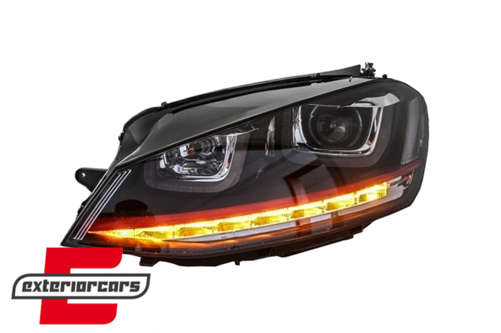 Prednja svjetla 3D LED DRL SEQ žmigavci GTI dizajn / VW Golf 7 VII (2012-2017) - Slika 7