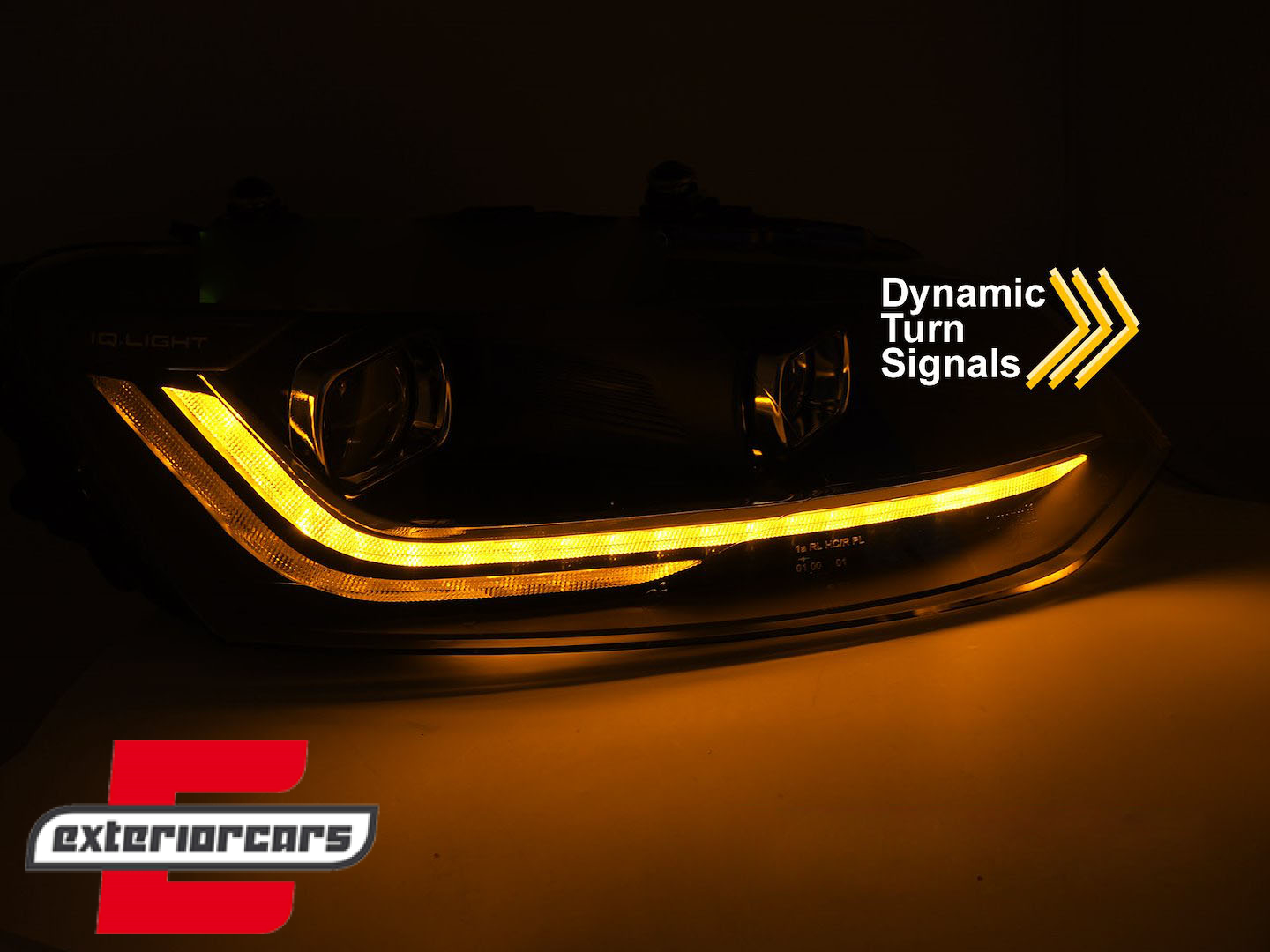 Prednja svjetla LED DRL SEQ žmigavci (crvena) / VW Polo Mk5 6R 6C (2009-2017) - Slika 4