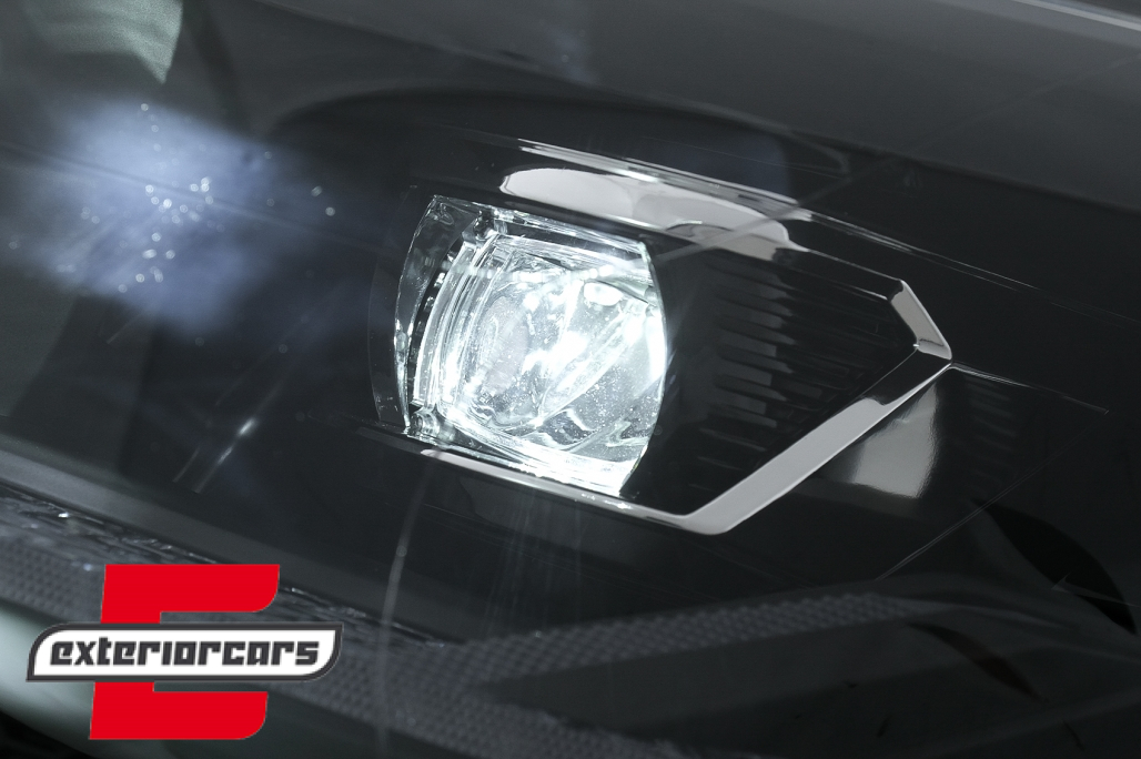 Full LED prednja svjetla SEQ žmigavci (crna/chrome) / VW Transporter Caravelle Multivan T5.1 Facelift (2010-2015) - Slika 16