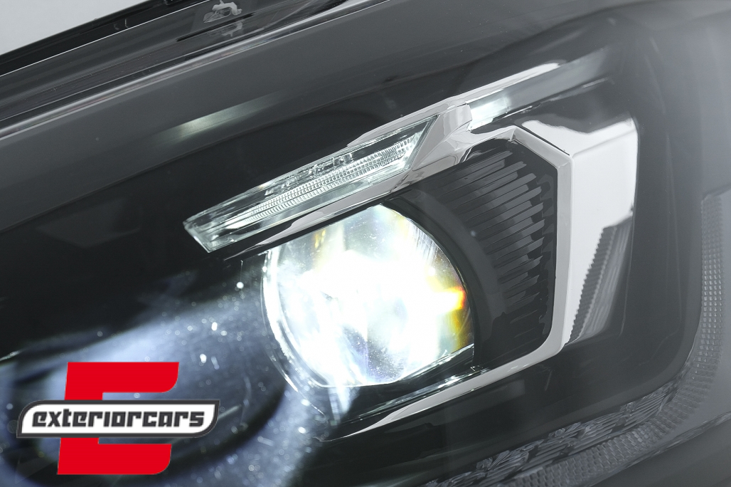 Full LED prednja svjetla SEQ žmigavci (crna/chrome) / VW Transporter Caravelle Multivan T5.1 Facelift (2010-2015) - Slika 19