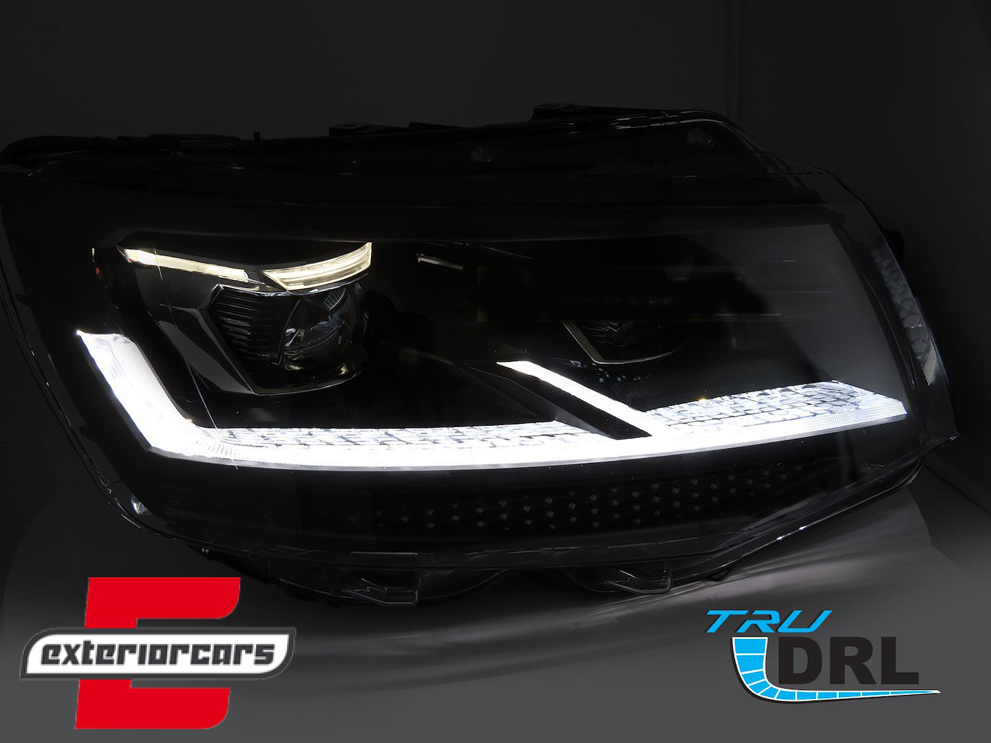 Full LED prednja svjetla SEQ žmigavci (crna) / VW T6 (2015-2019) - Slika 3
