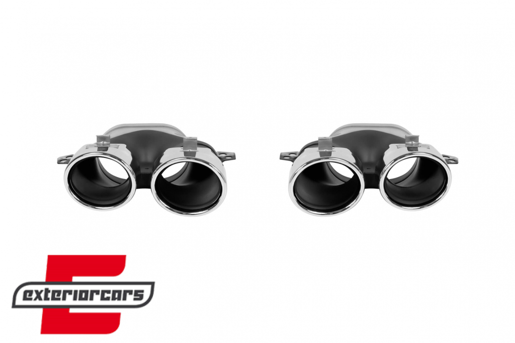 Nastavci auspuha AMG dizajn (chrome) / Mercedes C-klasa W205 S205 C205 A205 GLE C292 E-klasa W213 S-klasa W222 GLE W166 GLC W253 X253 C253 C217
