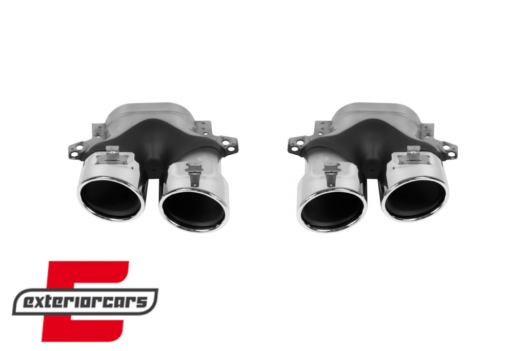 Nastavci auspuha AMG dizajn (chrome) / Mercedes C-klasa W205 S205 C205 A205 GLE C292 E-klasa W213 S-klasa W222 GLE W166 GLC W253 X253 C253 C217 - Slika 2