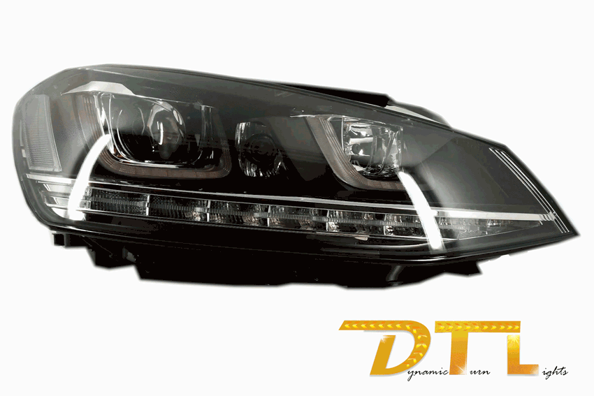 Prednja svjetla 3D LED DRL SEQ žmigavci R-line dizajn / VW Golf 7 VII (2012-2017) - Slika 36