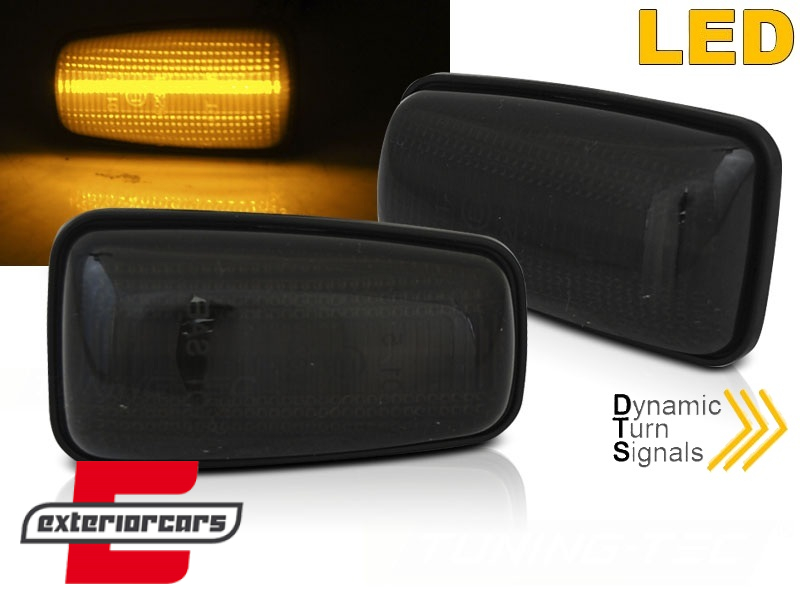 Bočni žmigavci LED SEQ (smoke) / CITROEN Saxo Berlingo Xsara Xantia Jumpy Evasion PEUGEOT 406