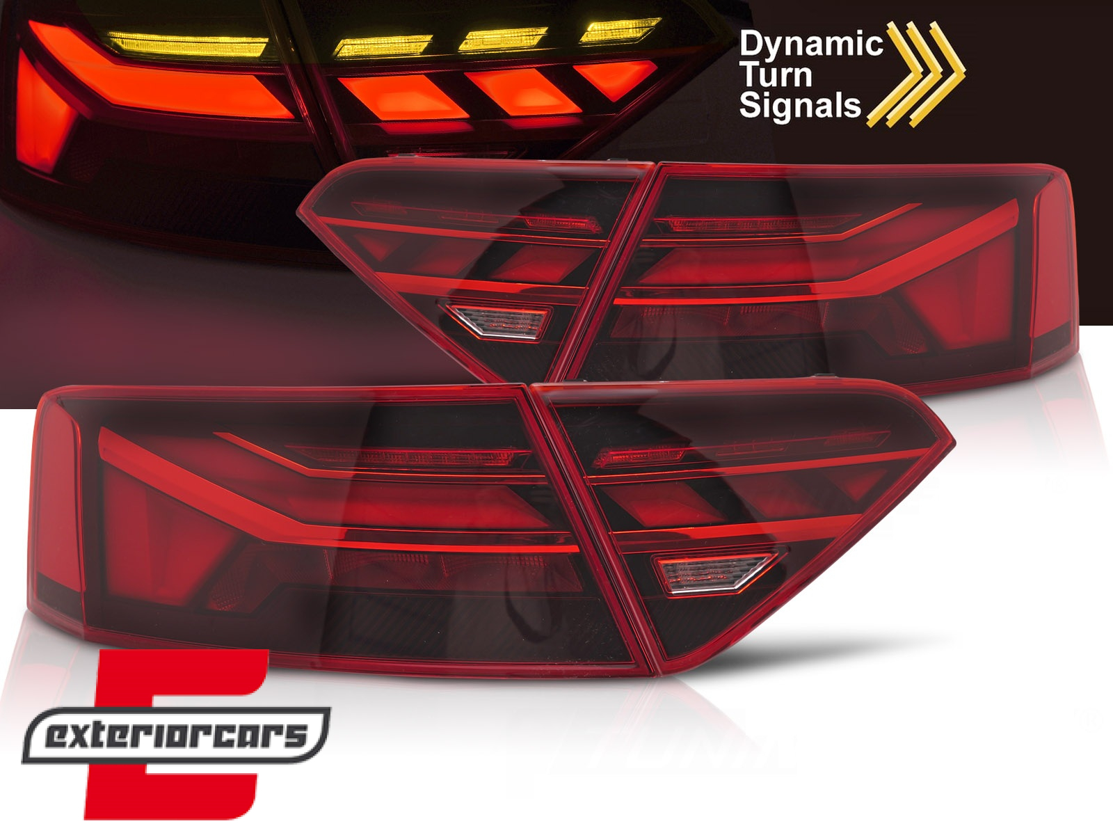 Full LED stražnja svjetla SEQ žmigavci LedBar dizajn / Audi A5 8T Facelift (2012-2016)