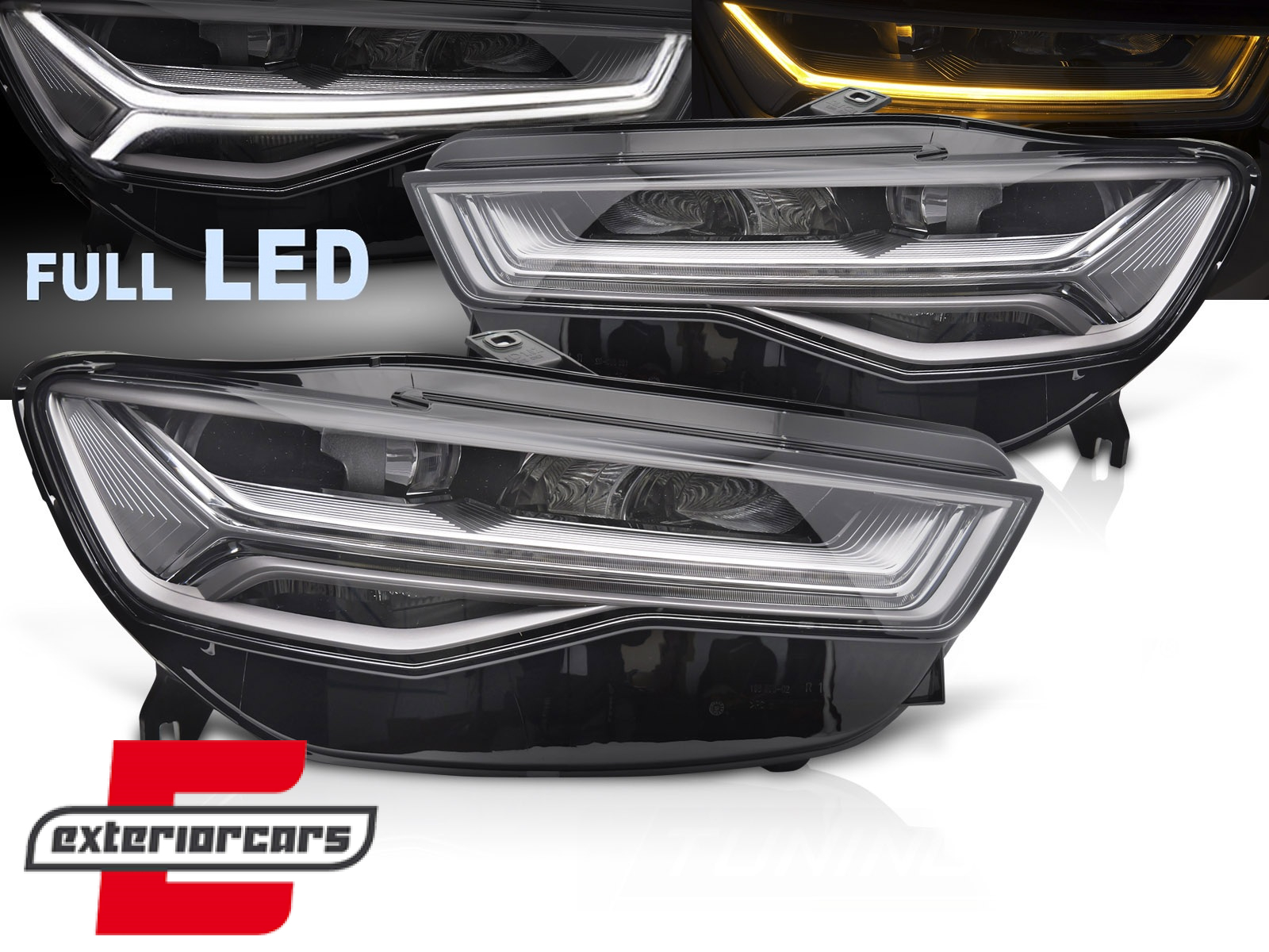 Full LED prednja svjetla SEQ žmigavci Facelift Matrix dizajn / Audi A6 4G C7 (2011-2018)
