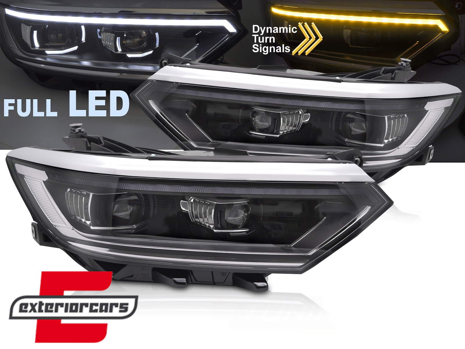 Full LED prednja svjetla SEQ žmigavci Facelift 2020 look / VW Passat B8 3G (2014-2019)