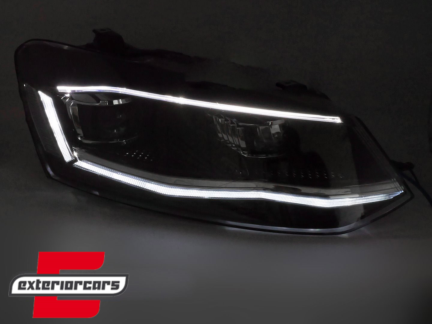 Full LED prednja svjetla SEQ žmigavci (chrome) / VW Polo Mk5 6R 6C (2009-2017) - Slika 3