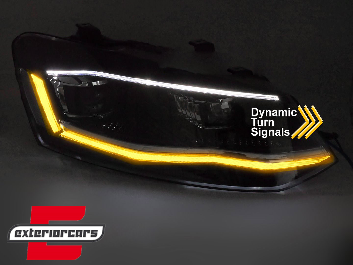 Full LED prednja svjetla SEQ žmigavci (chrome) / VW Polo Mk5 6R 6C (2009-2017) - Slika 4