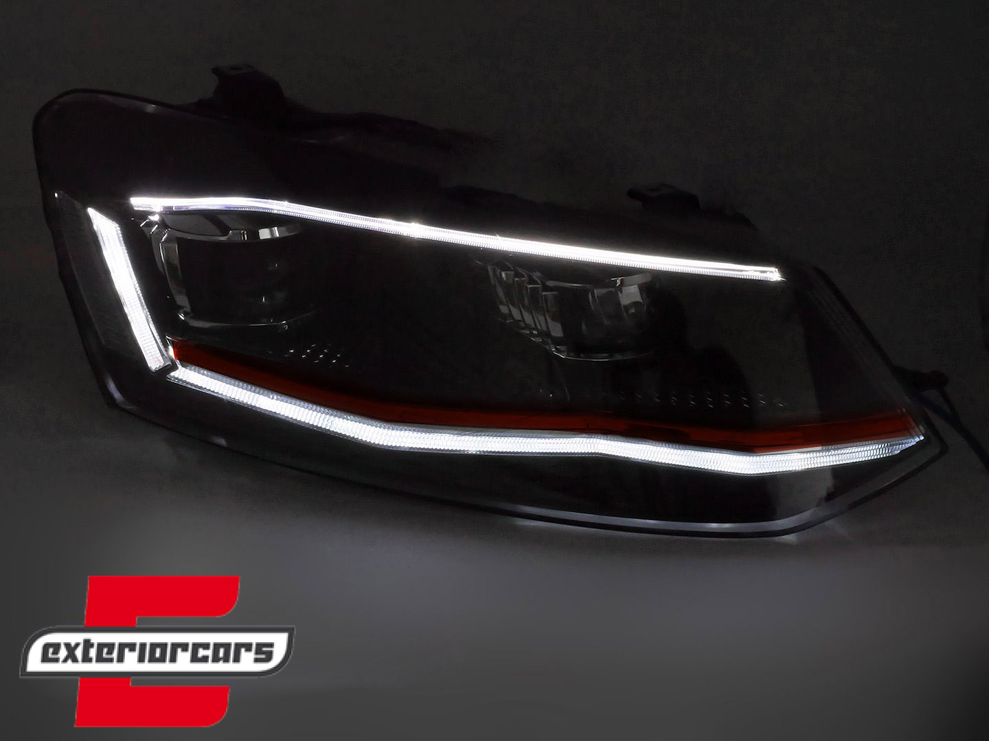 Full LED prednja svjetla SEQ žmigavci (crvena) / VW Polo Mk5 6R 6C (2009-2017) - Slika 3