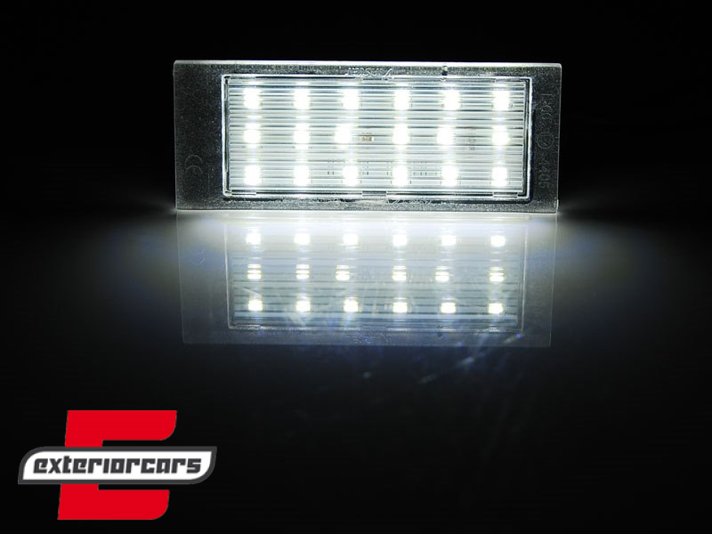 LED svjetla registarske pločice / Renault Clio Espace Kadjar Kangoo Laguna Master Megane Trafic Twingo Twizy Vel Satis Wind Dacia Logan Sandero Mercedes Benz Citan Nissan Interstar NV400 Opel Movano Smart Fortwo - Slika 3