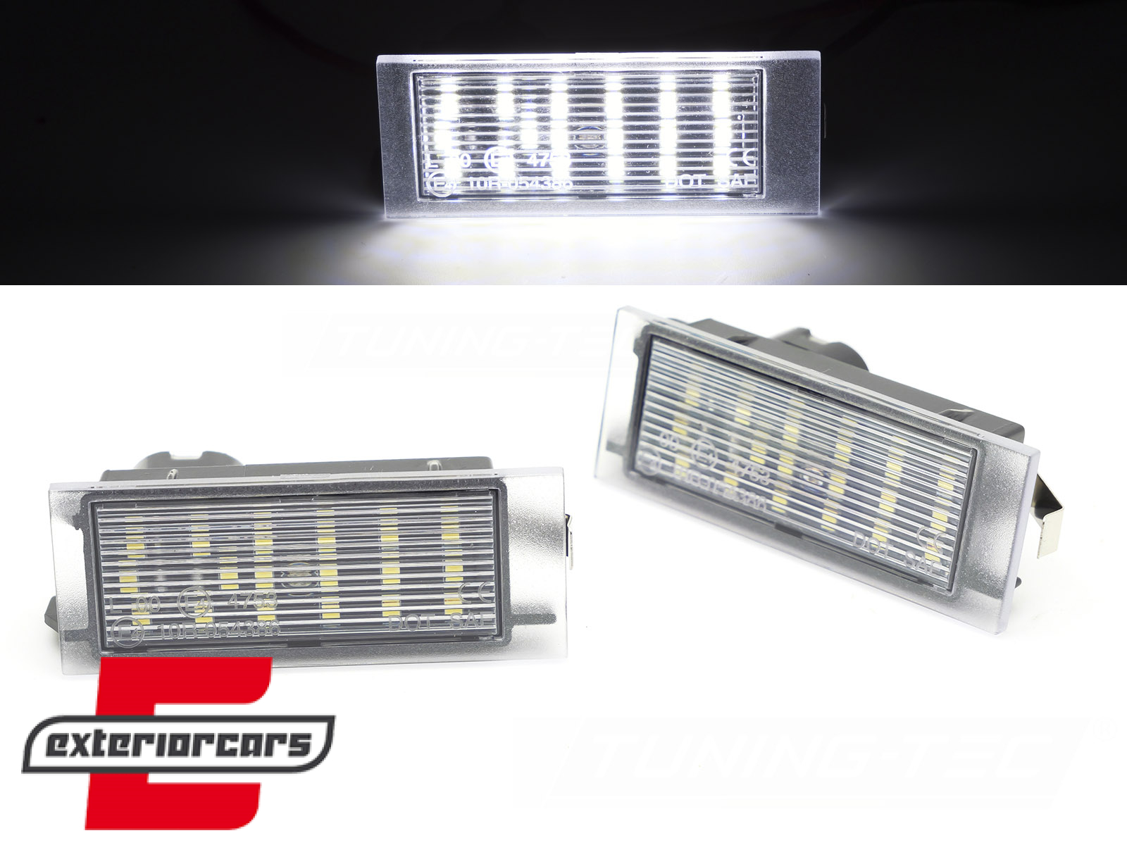 LED svjetla registarske pločice / Renault Clio (2005-2012) Laguna II (2001-2007) Master II (1997-2010) Megane II (2002-2009) Opel Movano (1998-2010) Nissan Interstar (2001-2010)