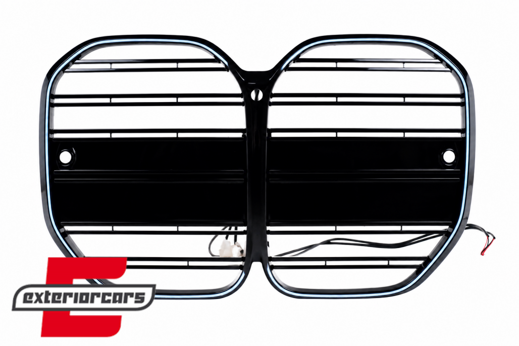 Prednja maska M4 dizajn + LED (piano crna) / BMW serije 4 G22 G23 (2020-2027)