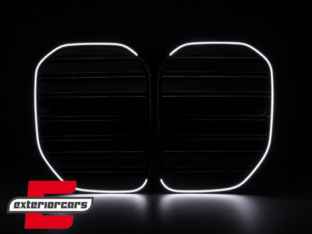 Prednja maska M4 dizajn + LED (piano crna) / BMW serije 4 G22 G23 (2020-2027) - Slika 12