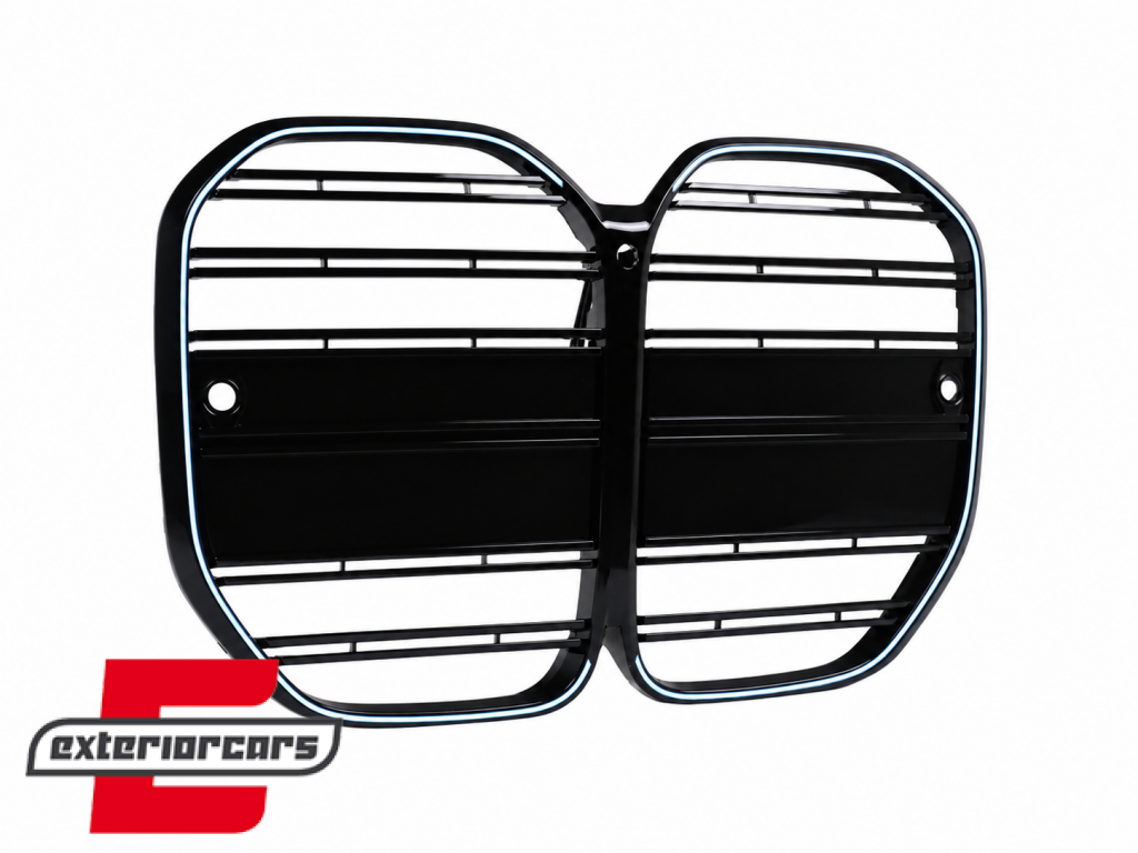 Prednja maska M4 dizajn + LED (piano crna) / BMW serije 4 G22 G23 (2020-2027) - Slika 7