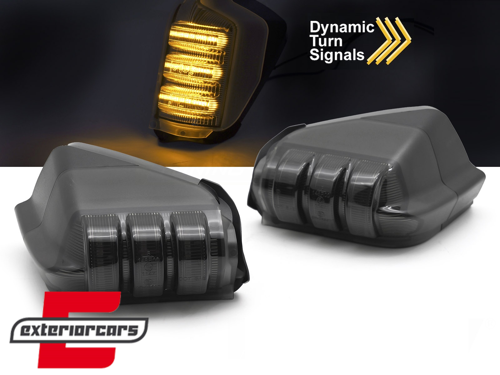 Žmigavci u retrovizoru LED SEQ (smoke) / Mercedes Sprinter (2006-2018) VW Crafter (2006-2016)