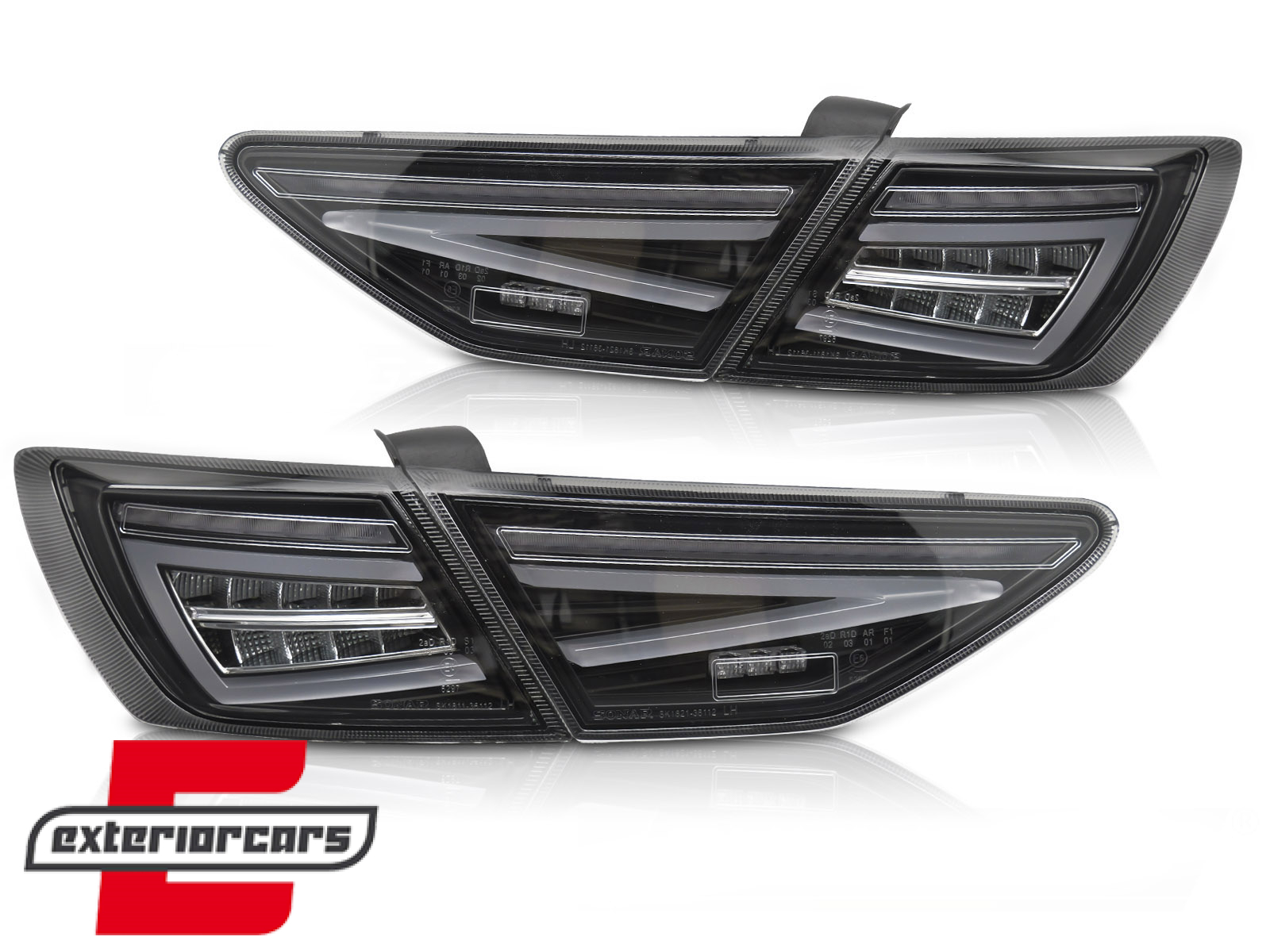 Full LED stražnja svjetla SEQ žmigavci (crna) / Seat Leon 5F Hatchback (2012-2020) - Slika 2