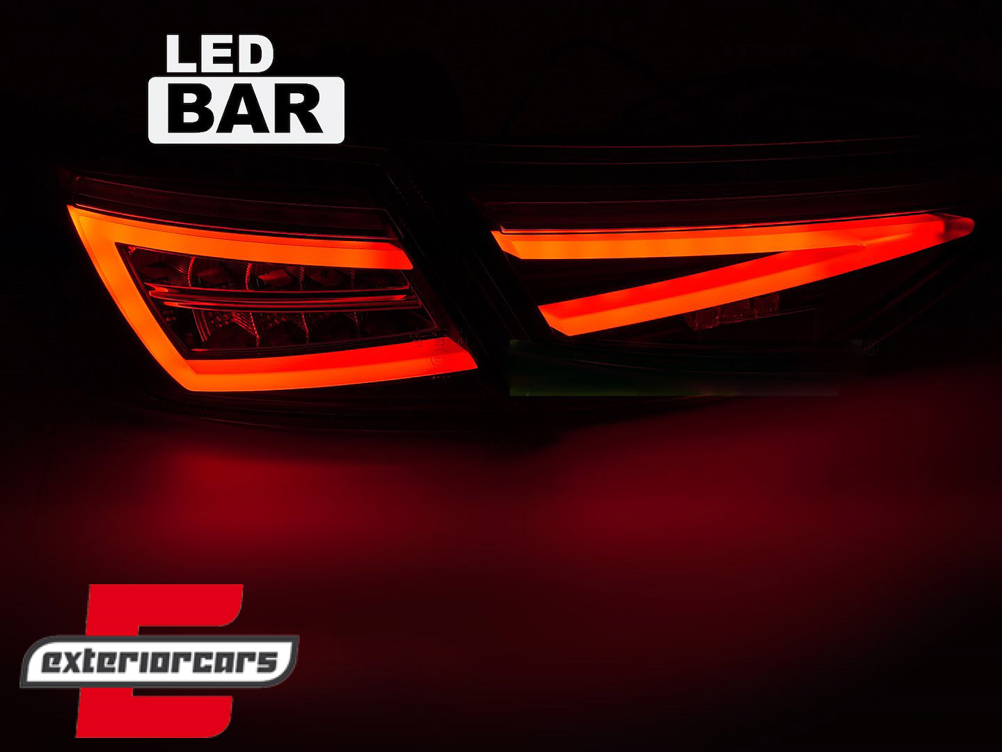 Full LED stražnja svjetla SEQ žmigavci (crvena/smoke) / Seat Leon 5F Hatchback (2012-2020) - Slika 3