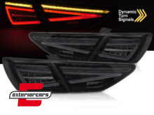 Full LED stražnja svjetla SEQ žmigavci (crna/smoke) / Seat Leon 5F Hatchback (2012-2020)