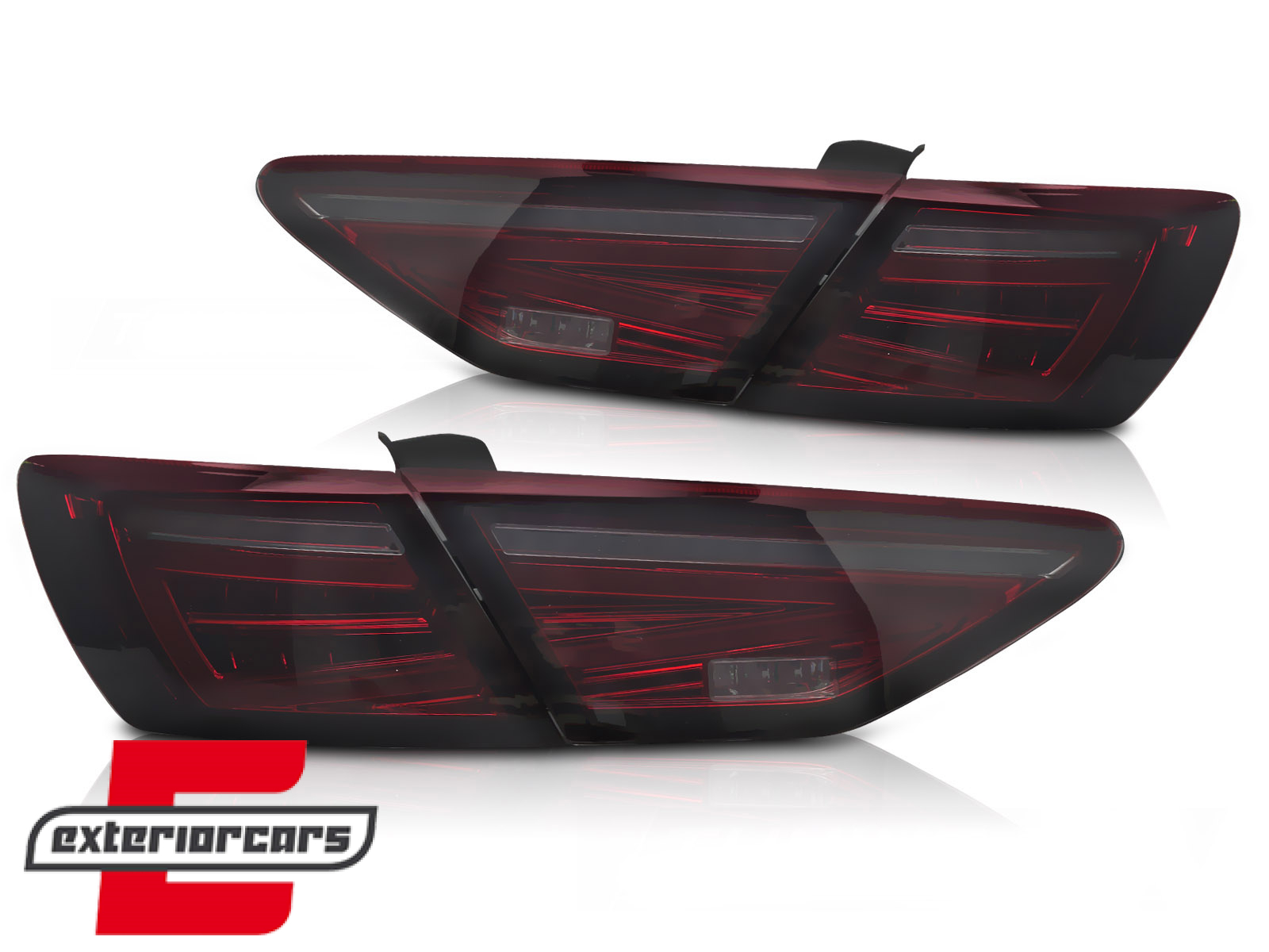 Full LED stražnja svjetla SEQ žmigavci (crvena/smoke) / Seat Leon 5F Hatchback (2012-2020) - Slika 2