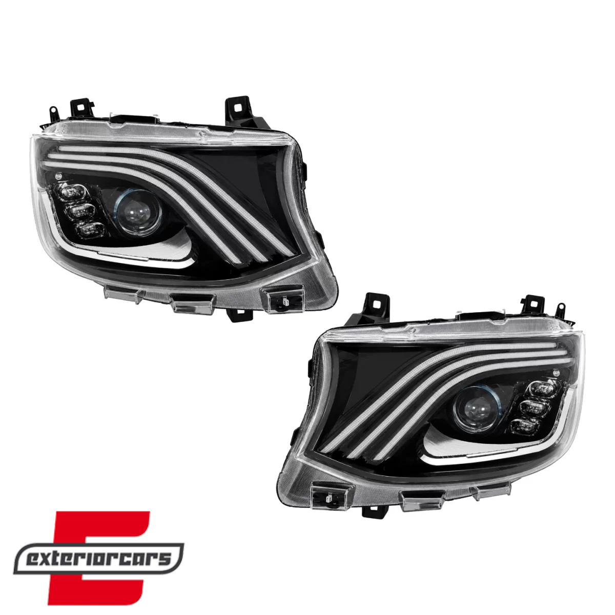 Full LED prednji farovi (crna) / Mercedes Sprinter W907 W910 (2019-2023)