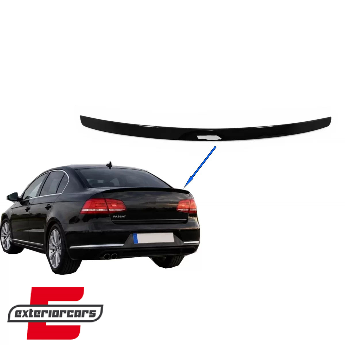 Lip bunkera (piano crna) / VW Passat B7 limuzina (2010-2014)